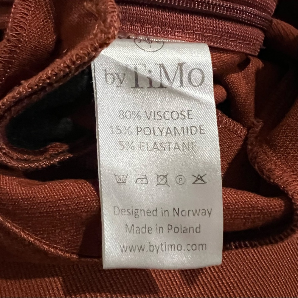 By TiMo Rust Orange Wide Leg Trousers Pants XS - Picture 8 of 8
